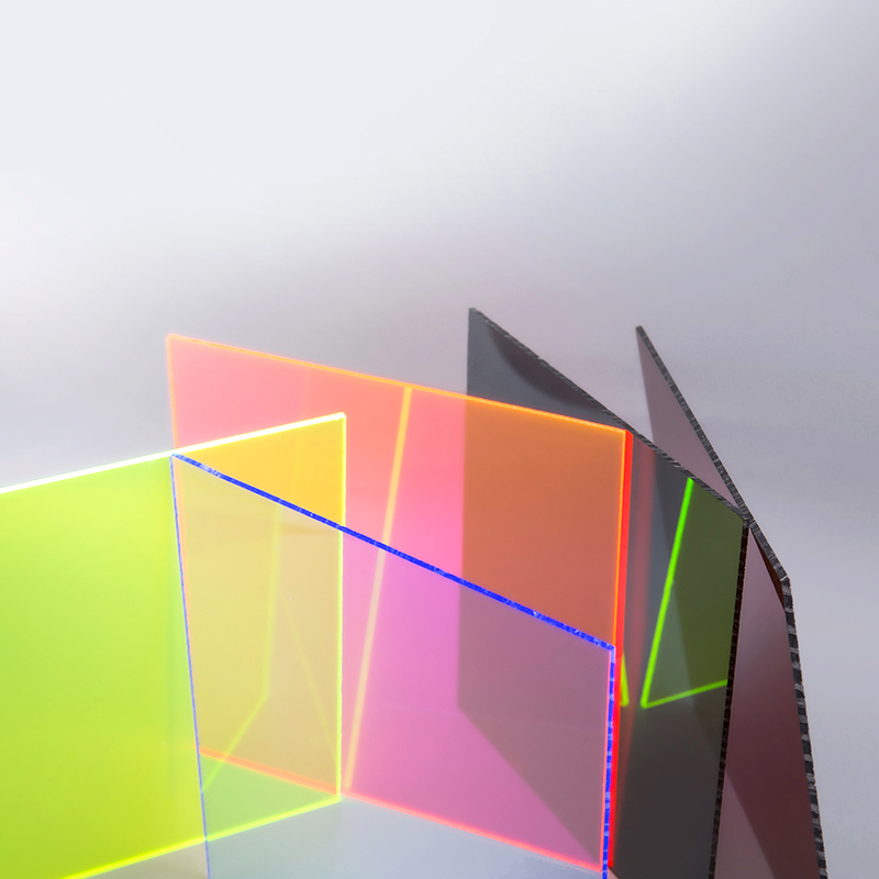 Półprzezroczysta kolorowy arkusz akrylowy