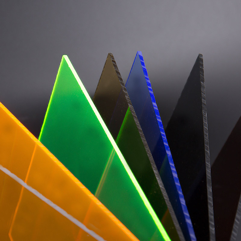 Półprzezroczysta kolorowy arkusz akrylowy