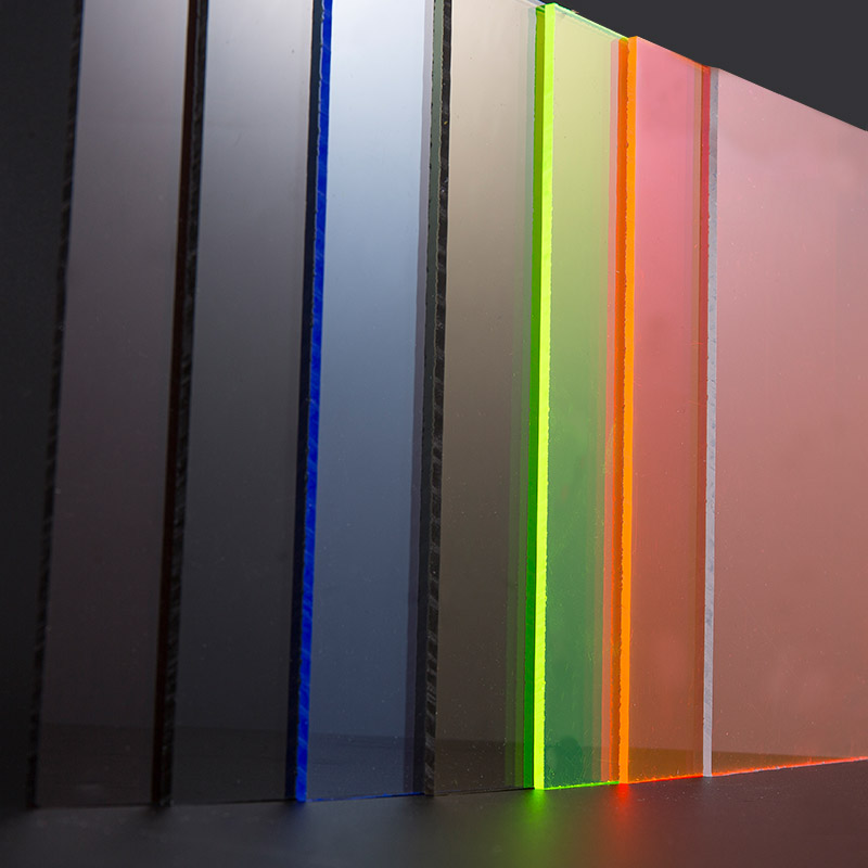 Półprzezroczysta kolorowy arkusz akrylowy